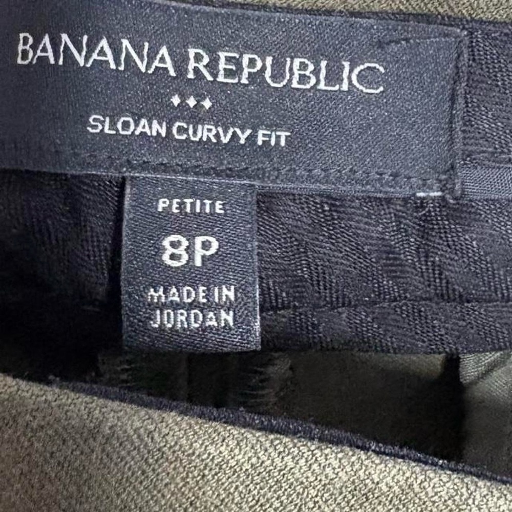 BUNDLE OF 3: Banana Republic Women’s Sloan Fit Cropped Pants Navy, Black, &Olive - Picture 8 of 8